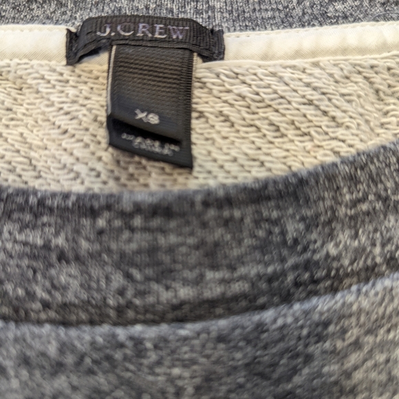 J. Crew Gray Beaded Sweatshirt Sz XS - Picture 2 of 6